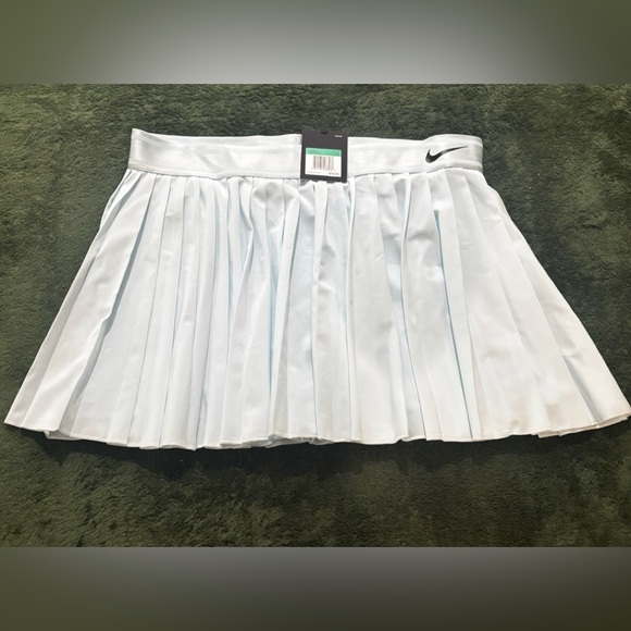 Nike Pants - Nike Dri-FIT NWT XL Light Blue Pleated Tennis Pickleball Skirt Skort